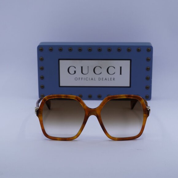 Gucci GG1072S 003 Square Sunglasses - Havana/Brown main image 7